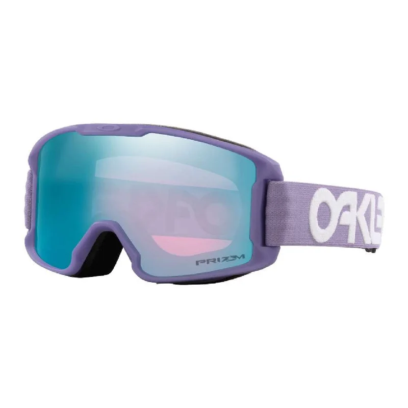 OAKLEY LINE MINER S MATTE LILAC GOGGLES PRIZM SAPPHIRE IRIDIUM