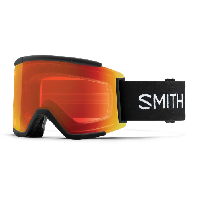 SMITH SQUAD BLACK GOGGLES CHROMAPOP SUN RED MIRROR / CHROMAPOP STORM YELLOW FLASH