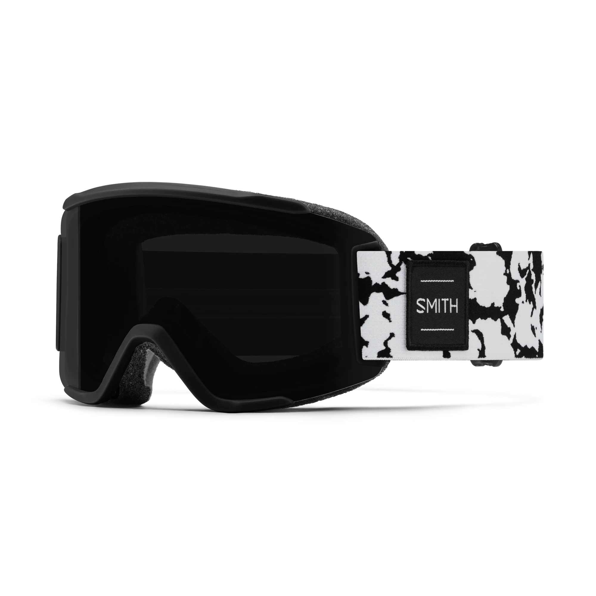 SMITH SQUAD S BLACK MARBLE GOGGLES CHROMAPOP SUN BLACK/YELLOW