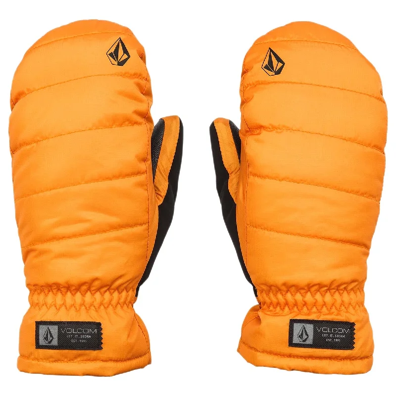 Volcom Womens Puff Puff Mitt Snowboard Gloves - Gold